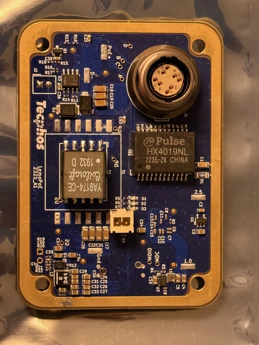 TI AM62A board — PoE configuration
