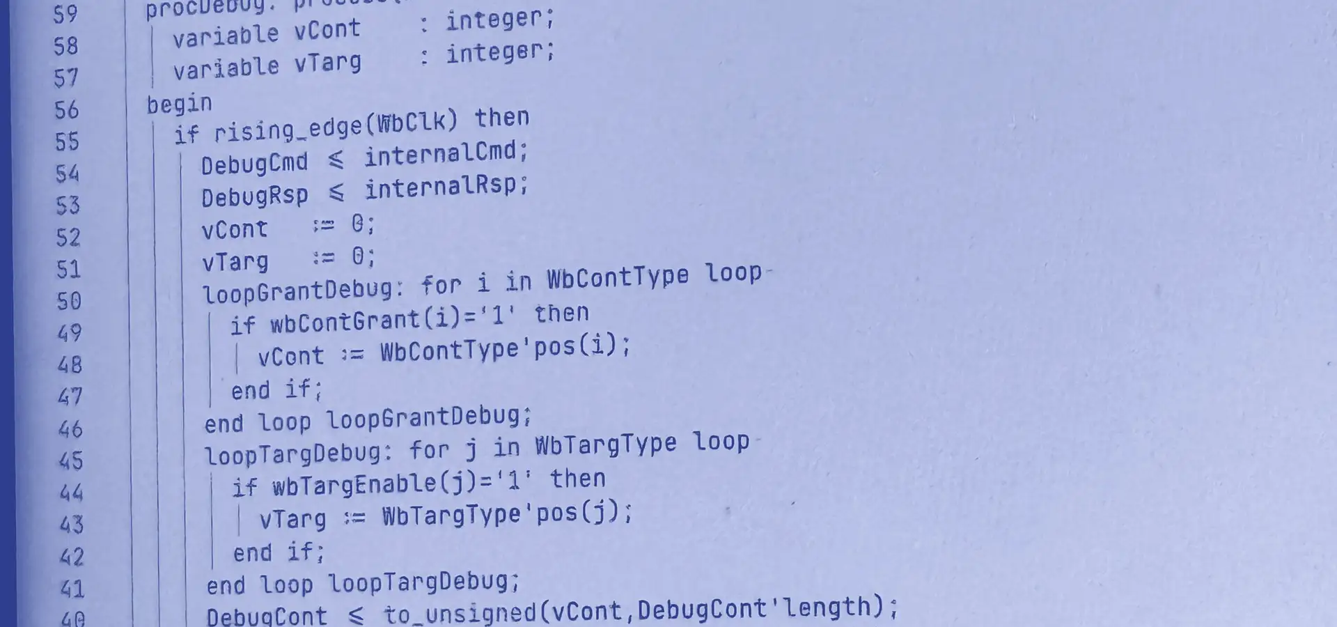 FPGA VHDL source code