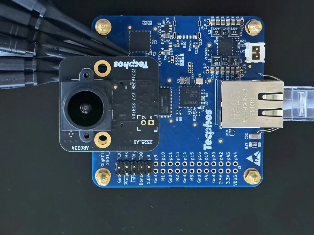 CrossLink-NX dev board with onsemi AR0234 MIPI sensor adapter module