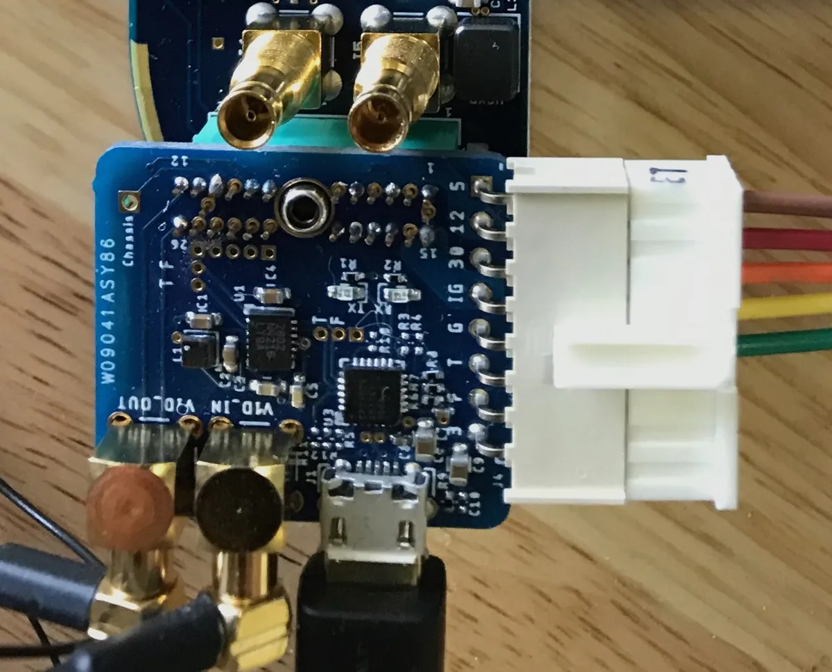CoaXPress to analog converter under test