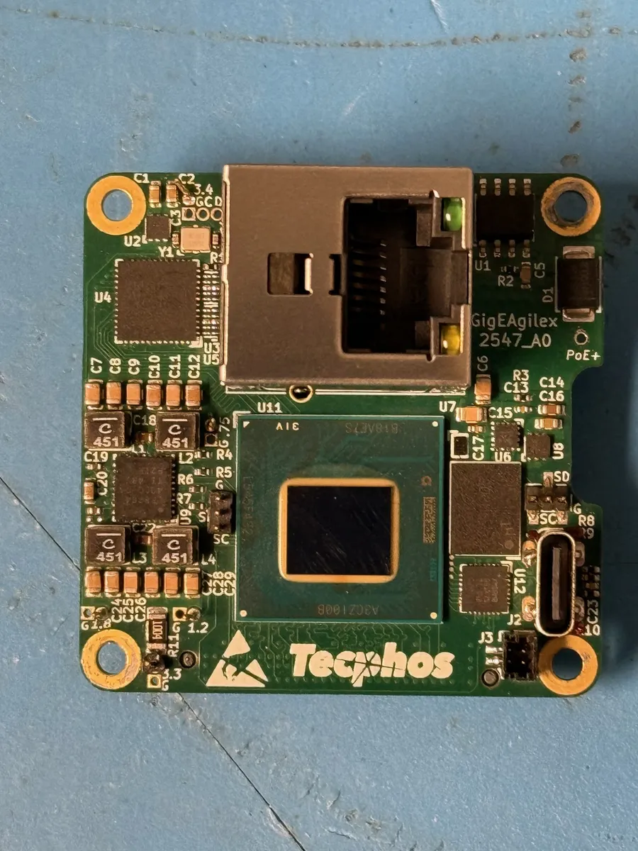 Altera Agilex 3 GigE Vision IR camera interface board